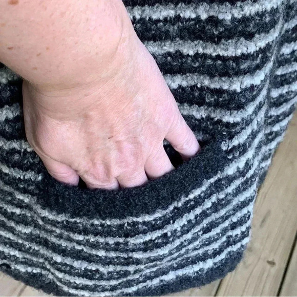 Jones NY Sport Wool & Mohair Blend Cardigan Sweater M Full Zip Hand Chunky Knit - Picture 5 of 7